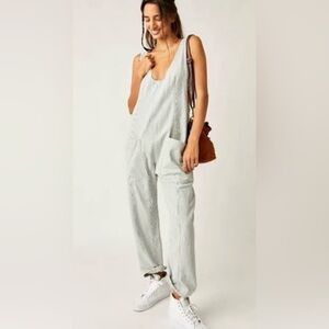 We The Free High Roller Pinstripe Jumpsuit size S